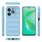 For Infinix Smart 8 Magic Shield TPU + Flannel Phone Case(Light Blue) - 3