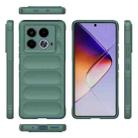 For Infinix Note 40 5G India Magic Shield TPU + Flannel Phone Case(Dark Green) - 3