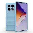 For Infinix Note 40 5G India Magic Shield TPU + Flannel Phone Case(Light Blue) - 1