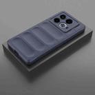 For Infinix Note 40 5G India Magic Shield TPU + Flannel Phone Case(Dark Blue) - 2
