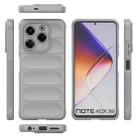 For Infinix Note 40X 5G Global Magic Shield TPU + Flannel Phone Case(Grey) - 3