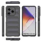 For Infinix Note 40X 5G Global Magic Shield TPU + Flannel Phone Case(Dark Grey) - 3