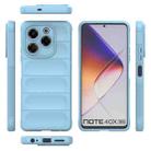 For Infinix Note 40X 5G Global Magic Shield TPU + Flannel Phone Case(Light Blue) - 3