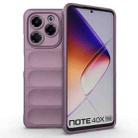 For Infinix Note 40X 5G Global Magic Shield TPU + Flannel Phone Case(Purple) - 1