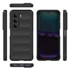For Infinix Hot 50 4G Global Magic Shield TPU + Flannel Phone Case(Black) - 3