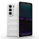 For Infinix Hot 50 4G Global Magic Shield TPU + Flannel Phone Case(White) - 1