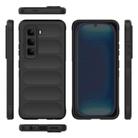 For Infinix Hot 50 Pro 4G Global Magic Shield TPU + Flannel Phone Case(Black) - 3