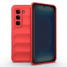 For Infinix Hot 50 Pro 4G Global Magic Shield TPU + Flannel Phone Case(Red) - 1
