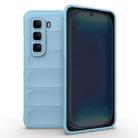 For Infinix Hot 50 Pro 4G Global Magic Shield TPU + Flannel Phone Case(Light Blue) - 1