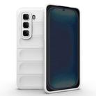 For Infinix Hot 50 Pro 4G Global Magic Shield TPU + Flannel Phone Case(White) - 1