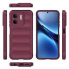 For Infinix Hot 50i 4G Global Magic Shield TPU + Flannel Phone Case(Wine Red) - 3