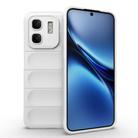 For Infinix Hot 50i 4G Global Magic Shield TPU + Flannel Phone Case(White) - 1