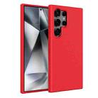 For Samsung Galaxy S24 Ultra 5G Wheat Straw Material + TPU Phone Case(Red) - 1