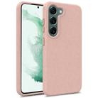 For Samsung Galaxy S25+ 5G Wheat Straw Material + TPU Phone Case(Pink) - 1