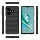 For Tecno Spark 20 Magic Shield TPU + Flannel Phone Case(Black) - 3