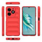 For Tecno Spark 20 Magic Shield TPU + Flannel Phone Case(Red) - 3