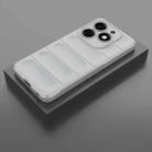 For Tecno Spark 20 Magic Shield TPU + Flannel Phone Case(Grey) - 2