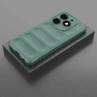 For Tecno Spark 20 Magic Shield TPU + Flannel Phone Case(Dark Green) - 2