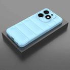 For Tecno Spark 20 Magic Shield TPU + Flannel Phone Case(Light Blue) - 2
