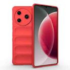For Tecno Camon 30 Pro 5G Global Magic Shield TPU + Flannel Phone Case(Red) - 1