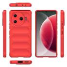 For Tecno Camon 30 Pro 5G Global Magic Shield TPU + Flannel Phone Case(Red) - 3