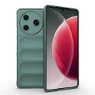 For Tecno Camon 30 Pro 5G Global Magic Shield TPU + Flannel Phone Case(Dark Green) - 1