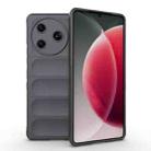 For Tecno Camon 30 Pro 5G Global Magic Shield TPU + Flannel Phone Case(Dark Grey) - 1