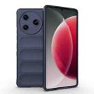 For Tecno Camon 30 Pro 5G Global Magic Shield TPU + Flannel Phone Case(Dark Blue) - 1