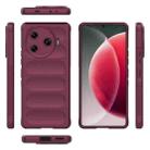 For Tecno Camon 30 Pro 5G Global Magic Shield TPU + Flannel Phone Case(Wine Red) - 3
