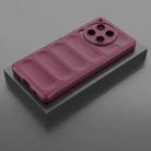 For Tecno Camon 30 4G Global Magic Shield TPU + Flannel Phone Case(Wine Red) - 2
