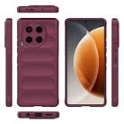 For Tecno Camon 30 4G Global Magic Shield TPU + Flannel Phone Case(Wine Red) - 3