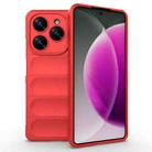 For Tecno Spark 20 Pro 4G Global Magic Shield TPU + Flannel Phone Case(Red) - 1