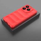 For Tecno Spark 20 Pro 4G Global Magic Shield TPU + Flannel Phone Case(Red) - 2