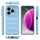 For Tecno Spark 20 Pro 4G Global Magic Shield TPU + Flannel Phone Case(Light Blue) - 3