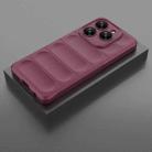 For Tecno Spark 20 Pro 4G Global Magic Shield TPU + Flannel Phone Case(Wine Red) - 2