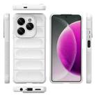 For Tecno Spark 20 Pro 4G Global Magic Shield TPU + Flannel Phone Case(White) - 3