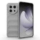 For Tecno Spark 30 Pro Global Magic Shield TPU + Flannel Phone Case(Grey) - 1