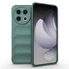 For Tecno Spark 30 Pro Global Magic Shield TPU + Flannel Phone Case(Dark Green) - 1