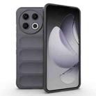 For Tecno Spark 30 Pro Global Magic Shield TPU + Flannel Phone Case(Dark Grey) - 1