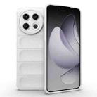 For Tecno Spark 30 Pro Global Magic Shield TPU + Flannel Phone Case(White) - 1