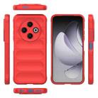 For Tecno Spark 30C 4G Global Magic Shield TPU + Flannel Phone Case(Red) - 3