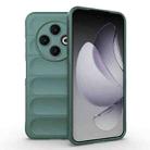 For Tecno Spark 30C 4G Global Magic Shield TPU + Flannel Phone Case(Dark Green) - 1