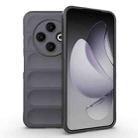 For Tecno Spark 30C 4G Global Magic Shield TPU + Flannel Phone Case(Dark Grey) - 1