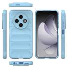 For Tecno Spark 30C 4G Global Magic Shield TPU + Flannel Phone Case(Light Blue) - 3