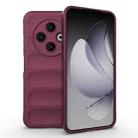 For Tecno Spark 30C 4G Global Magic Shield TPU + Flannel Phone Case(Wine Red) - 1