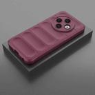 For Tecno Spark 30C 4G Global Magic Shield TPU + Flannel Phone Case(Wine Red) - 2