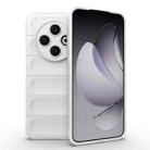 For Tecno Spark 30C 4G Global Magic Shield TPU + Flannel Phone Case(White) - 1