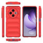 For Tecno Spark 30 4G Global Magic Shield TPU + Flannel Phone Case(Red) - 3