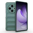 For Tecno Spark 30 4G Global Magic Shield TPU + Flannel Phone Case(Dark Green) - 1