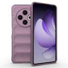 For Tecno Spark 30 4G Global Magic Shield TPU + Flannel Phone Case(Purple) - 1